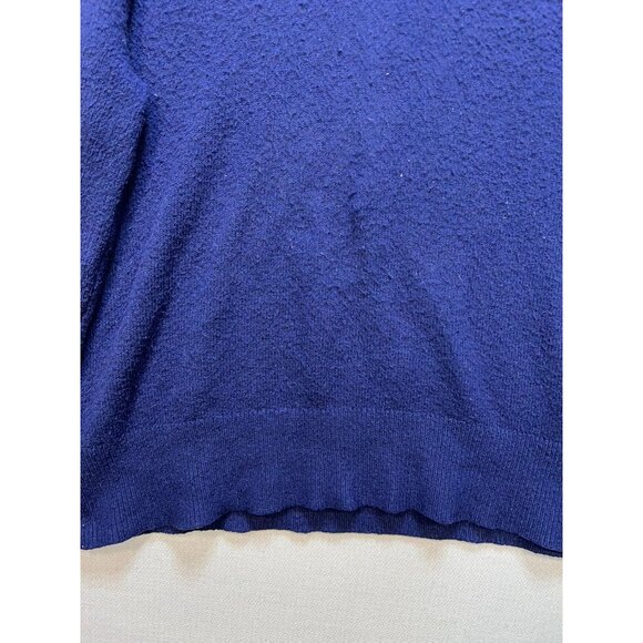 Victorias Secret Pink Womens Pullover Sweater Knit Stretch Sz L Blue - Picture 9 of 13